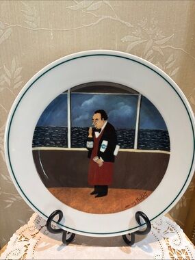 Guy Buffet Dinner Plate ~ The Bistro " What Bouquet"